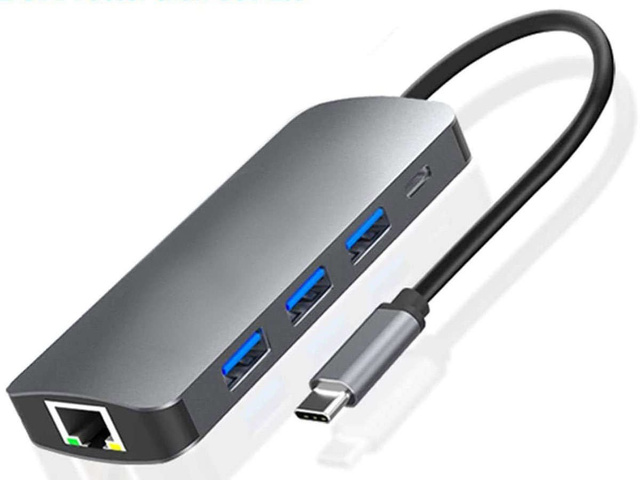 Адаптер Alogy HUB 9w1 HDMI 4K RJ45 USB-C PD 3xUSB AV SD/TF/microSD