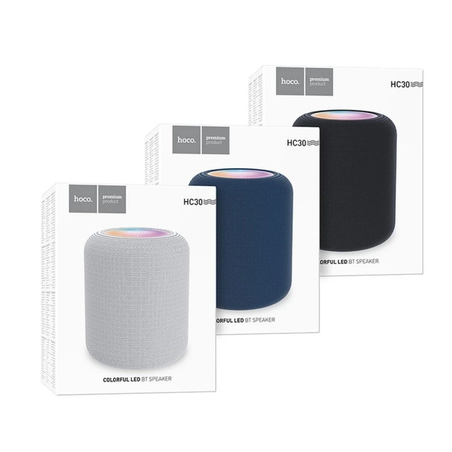 HOCO HC30 Bluetooth Speaker 5W RGB LED Black Portable