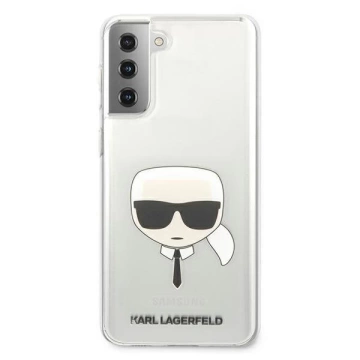 Tvrdé puzdro Karl Lagerfeld KLHCS21MKTR S21 G996 Transparentná Karlova hlava