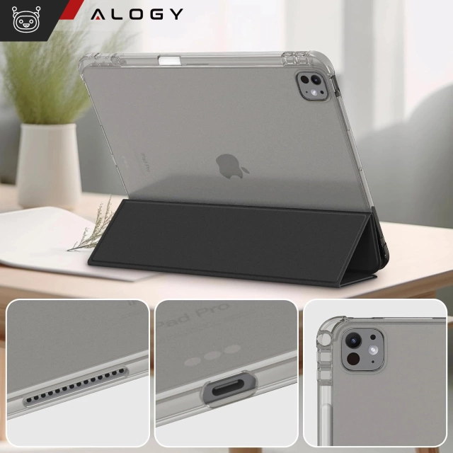 Pouzdro na iPhone 14 Pro Mag Safe Matt Case Cover matné Alogy Ring obrněné pouzdro na telefon černé
