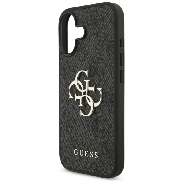 Etui Guess Hardcase 4G Big Metal Logo do iPhone 17, czarne