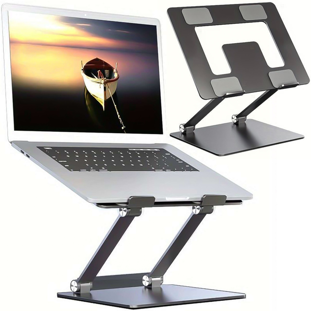 Stojan na notebook pre Macbook 17 Stojan na stôl držiak na stôl skladací nastaviteľný hliníkový na stôl Alogy Graphite