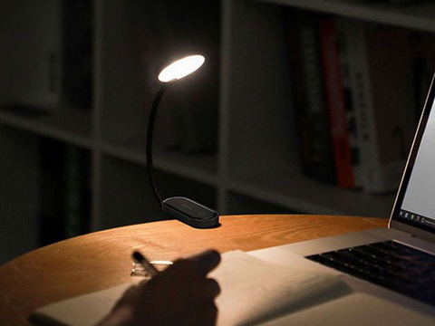 Baseus wireless LED desk lamp with a clip, gray