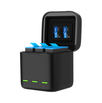 Trojkanálová nabíjačka Telesin box pre GoPro Hero 9 / Hero 10 (GP-BCG-901)