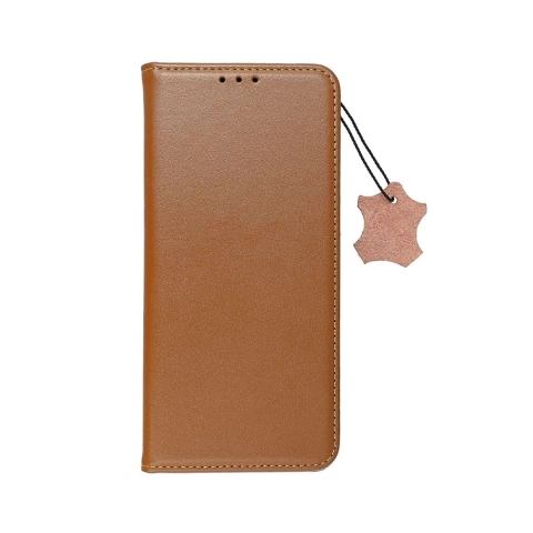 Kabura Smart Pro Book do Samsung S25 Edge Skórzana Brązowa