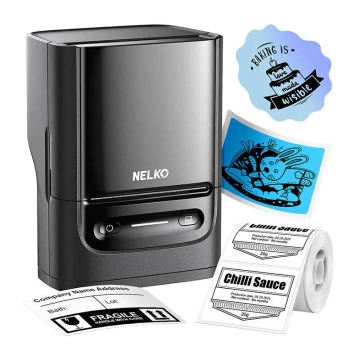 Thermal Label Printer Nelko PM220 Bluetooth USB-C Black