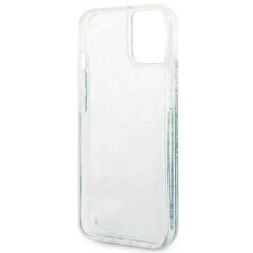 Etui Guess GUHCP14MLFLSN für Apple iPhone 14 Plus 6,7" zielony/green Hardcase Flower Liquid Glitter