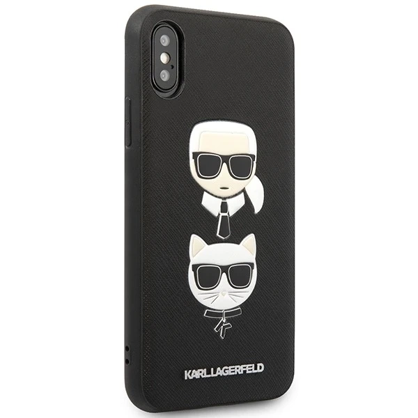 Etui Karl Lagerfeld KLHCI65SAKICKCBK do iPhone XS Max hardcase Saffiano Karl