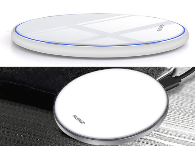 Qi Alogy Fast Charger USB-C Type C 15W Білий індукційний зарядний пристрій