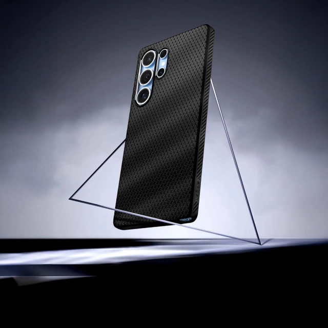 Samsung Galaxy S25 Ultra Case Protective Cover Spigen Liquid Air Matte Black