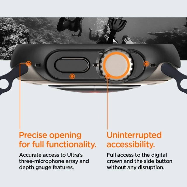 SPIGEN THIN FIT APPLE HODINKY ULTRA (49 MM) ČIERNA