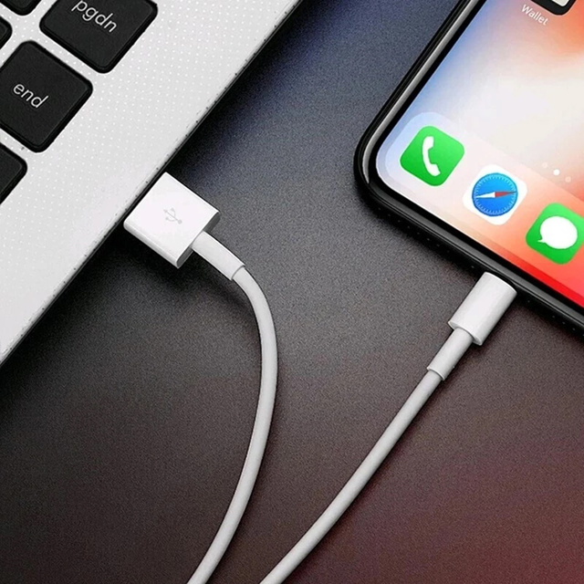 Кабель 2m Lightning для USB-A USB для Apple iPhone, iPad, iPod BOX Білий