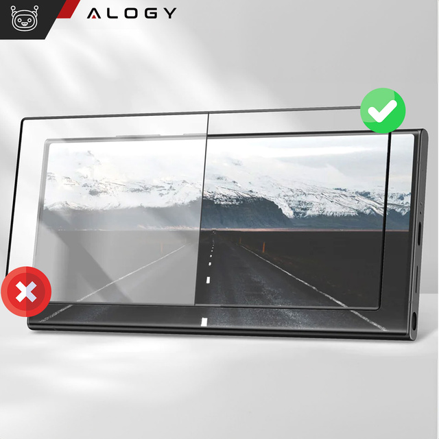 Gehärtetes Glas für die hüllenfreundliche Alogy Full Glue-Hülle für das Samsung Galaxy S24 Ultra Black