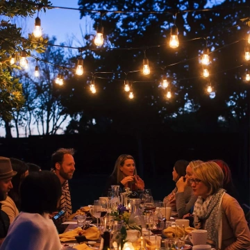 Záhradné girlandové svietidlo 10 LED Balkónové svietidlá do záhrady Vodotesné žiarovky IP44 24V