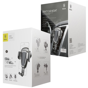 Baseus gravitational car phone holder Black