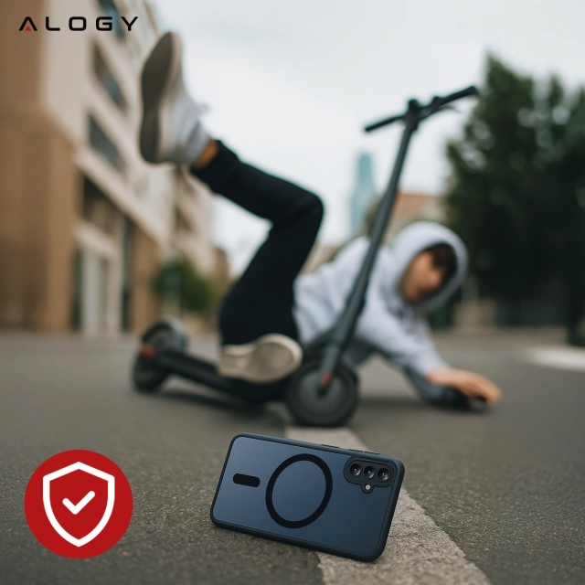 Etui do Samsung Galaxy A36 5G obudowa ochronna na telefon Alogy Matte HybridShield™️ Case Matowe Czarne