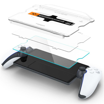 Tvrzené sklo pro Sony Playstation Portal Spigen Glas.TR "EZ FIT" Čiré s montážním rámečkem [1 ks]