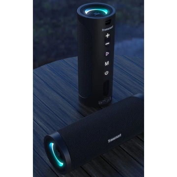 Prenosný bezdrôtový Bluetooth 5.0 reproduktor Tronsmart T6 Pro 45 W LED podsvietenie čierny (448105)