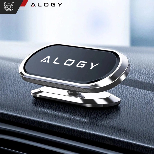 Alogy magnetický držák do auta do auta, univerzální na telefon, na kokpit, na palubní desku, černý