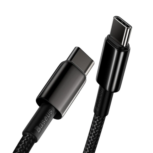 Baseus USB Type C - USB Type C kabel Napájení Rychlé nabíjení 100 W 5A 2m černá (CATWJ-A01)