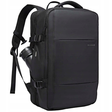 Cestovní batoh Bange BackPack business rozšiřitelný batoh Prostorná taška na 17,3" notebook s USB portem Černá