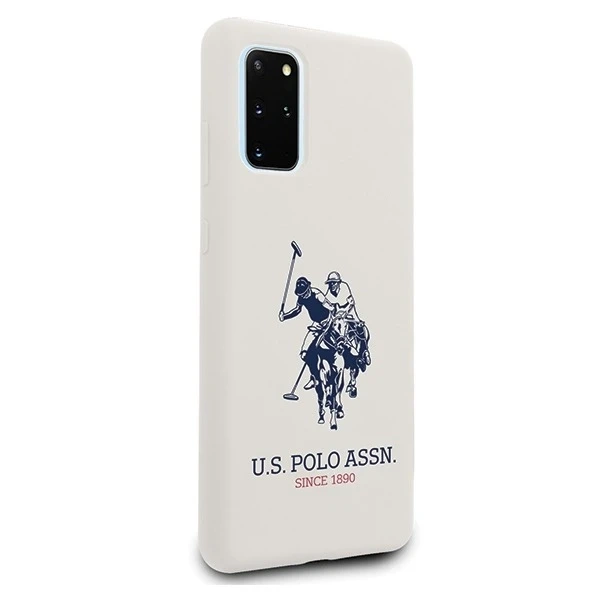 US Polo silikonová kolekce Samsung Galaxy S20 Plus pouzdro na telefon bílé/bílé