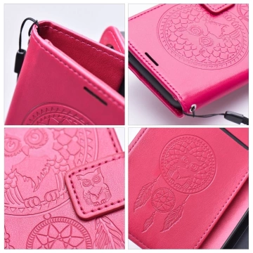 Pouzdro MEZZO Book pro iPhone 15 Pro lapač snů purpurové