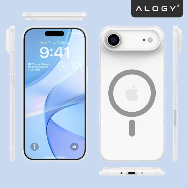 Чохол для Apple iPhone 16 Pro Max Alogy MagSafe Hybrid Matte Case Matte Cover with Lens Protection Black