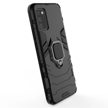 Чохол Ring Armor tough hybrid with magnetic cover для Samsung Galaxy A03s (166,5) чорний