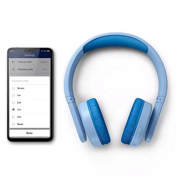 Дитячі бездротові Bluetooth накладні навушники Philips, сині Tak4206bl/00