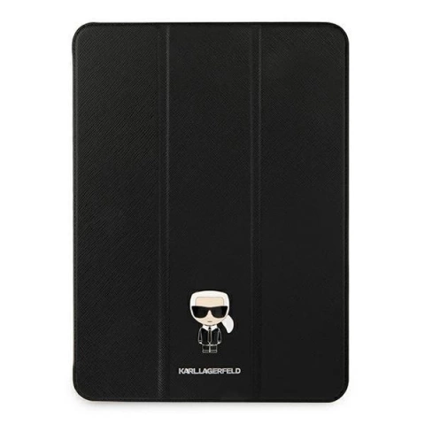 Obal knihy Karl Lagerfeld KLFC11OKMK iPad 11" Pro 2021 czarny/black Saffiano Karl Iconic