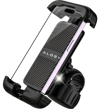 Bike Phone Holder 4.7-6.8" for Phone Bike Handlebar for Bike Motorcycle Adjustable Alogy Sport Black