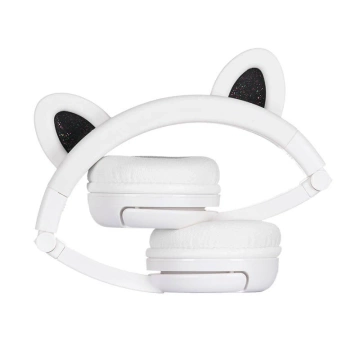 Дитячі бездротові навушники BuddyPhones Play Ears Plus panda (білі)