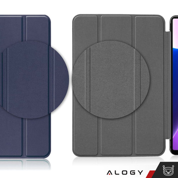 Tablet case Lenovo Tab M10 FHD Plus 10.6 3 GEN 3RD 3gen 2023 TB-125FU / TB-128FU case book cover Navy Blue Glass