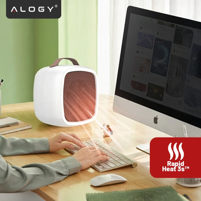 Elektrický ohřívač Farelka ventilátorový ohřívač mini 500W ohřívač deskový ohřívač pro Alogy bílá