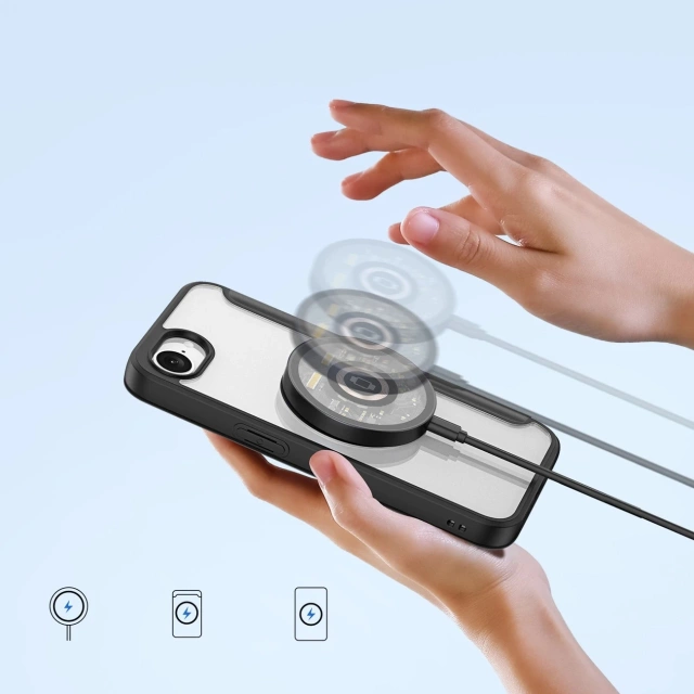 Захисний чохол Dux Ducis Skin X Pro з MagSafe для iPhone 16e - чорний