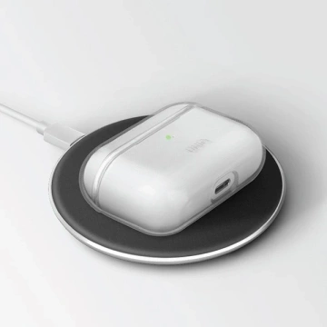 Ochranné pouzdro na sluchátka UNIQ pouzdro Glase pro Apple AirPods Pro kouř/kouř