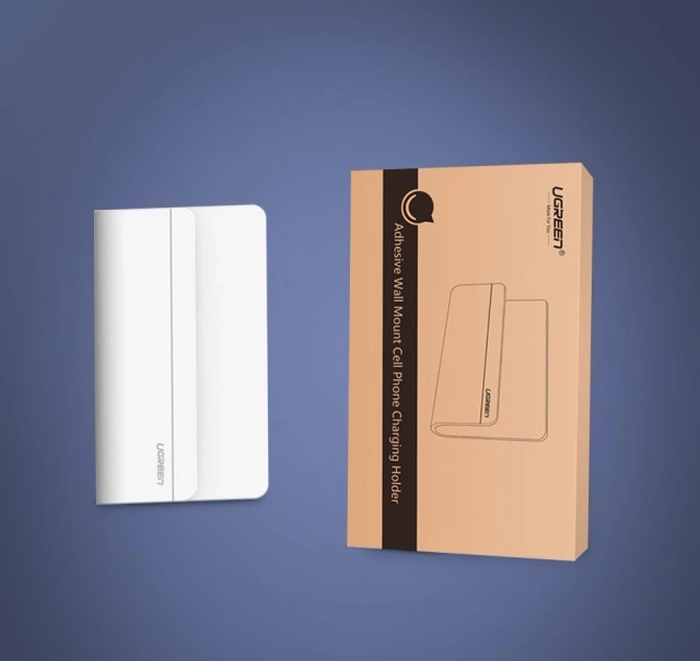 UGREEN nástěnný držák na nabíjení smartphonu bílý (30394)