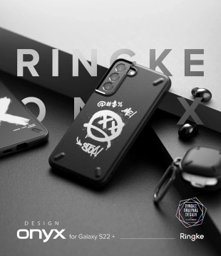 Ringke Onyx Design odolný TPU kryt pro Samsung Galaxy S22 (S22 Plus) černý (X)