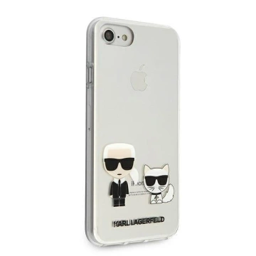 Ochranné puzdro na telefón Karl Lagerfeld KLHCI8CKTR pre Apple iPhone 7/8/ SE 2020/2022 pevné puzdro Transparent Karl