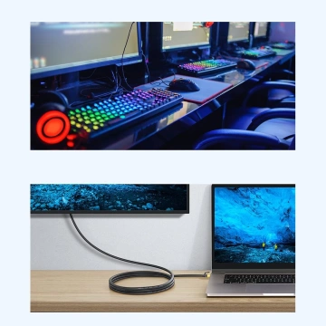 Baseus Speed ​​​​Seven sieťový kábel RJ45 10Gbps 1m čierny (WKJS010101)