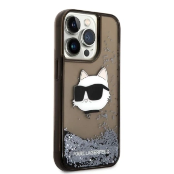 Etui Karl Lagerfeld KLHCP14XLNCHCK для iPhone 14 Pro Max 6,7" Hardcase Glitter Choupette Head czarny/black