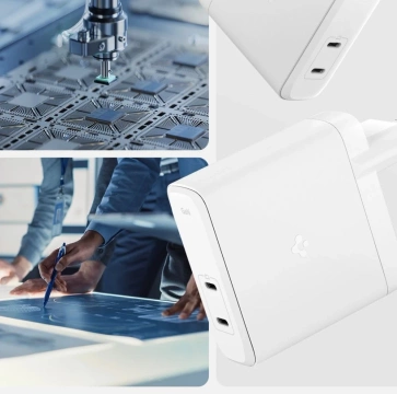 Spigen ArcStation Pro GaN-1402 140W USB-C 2xPD White Wall Charger