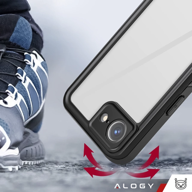 Waterproof Case for Apple iPhone 16e Alogy HydroArmor™ IP68 Case with a Transparent Back 360 Armored Case