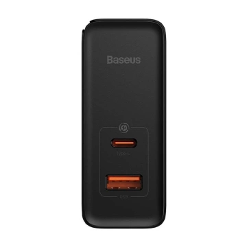 Baseus GaN5 Pro wall charger, USB-C USB, 100W cable (black)