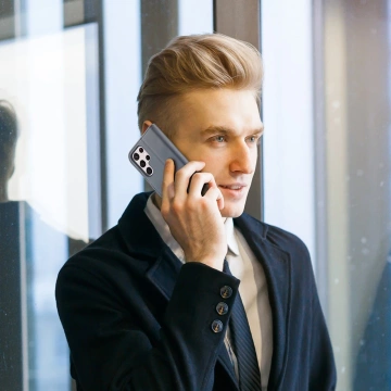 Dux Ducis Hivo Leather Flip Cover Genuine Leather Wallet for Cards and Documents Samsung Galaxy S22 Ultra blue