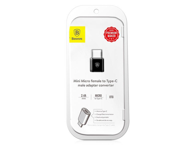 Адаптер Baseus Micro USB – USB-C Type C