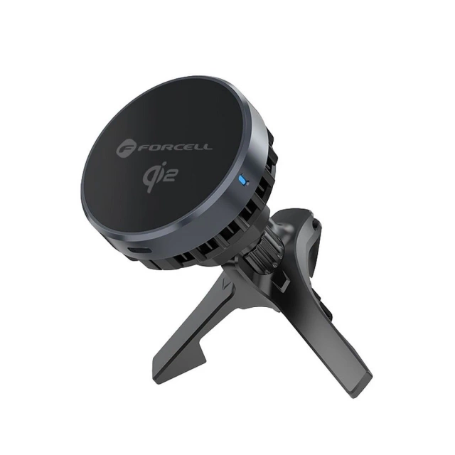 Автомобільний тримач з індуктивним зарядним пристроєм Forcell Cool Mag Qi2 MagSafe 15W