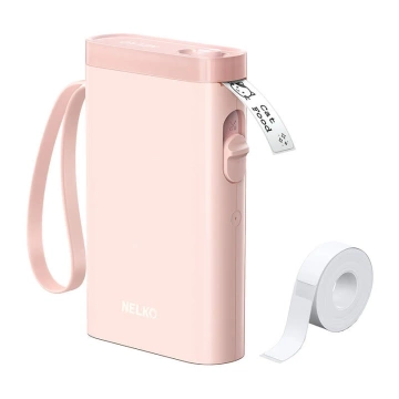 Nelko P21 Bluetooth USB-C Thermal Label Printer Pink