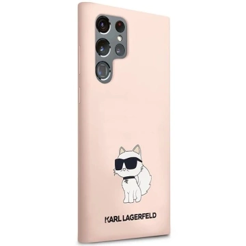 Karl Lagerfeld KLHCS23LSNCHBCP für Samsung Galaxy S23 Ultra S918 Hardcase Silikon Choupette pink/pink